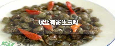 ​河里螺丝有寄生虫吗 螺丝有寄生虫吗视频