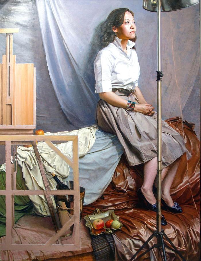 美院院长画女儿,卖了1380万!画院院长画女儿,因画人体惹争议