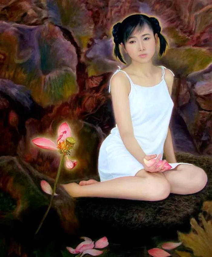 美院院长画女儿,卖了1380万!画院院长画女儿,因画人体惹争议