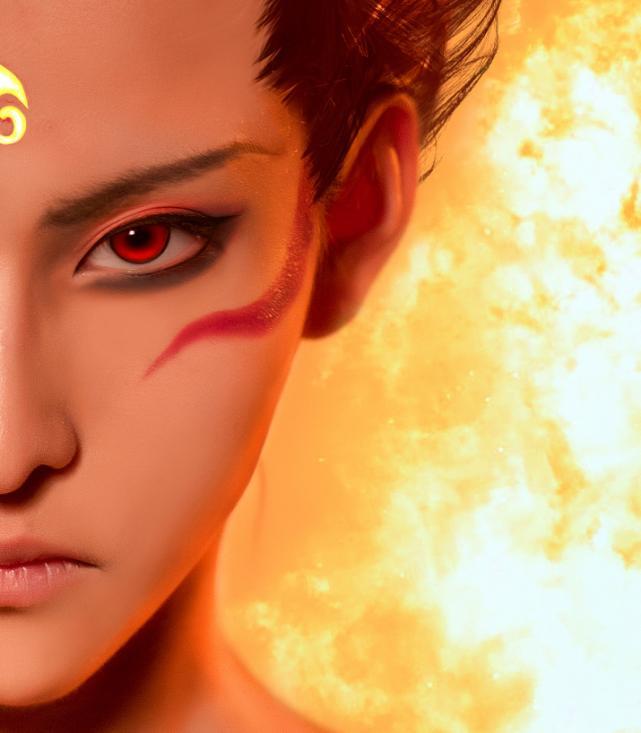 看够了明星们哪吒的仿妆,来看看真正属于二次元的藕饼COS