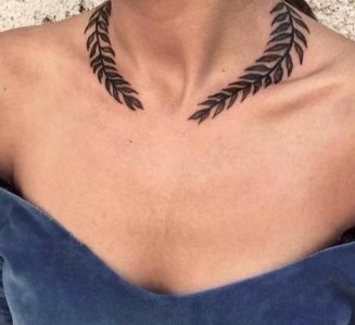 纹身位置图案推荐:颈部二