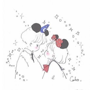 ​简笔画可爱情侣头像分享