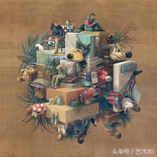 西班牙画家极富创意的24张矛盾空间建筑艺术插画设计欣赏