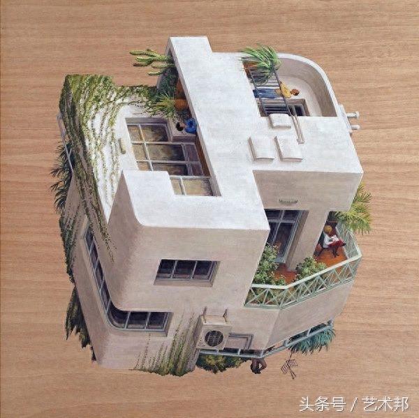 西班牙画家极富创意的24张矛盾空间建筑艺术插画设计欣赏