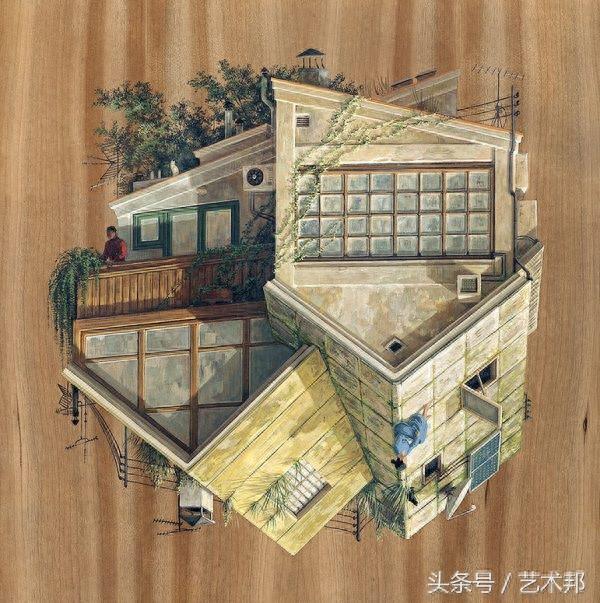 西班牙画家极富创意的24张矛盾空间建筑艺术插画设计欣赏