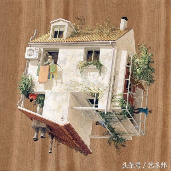 西班牙画家极富创意的24张矛盾空间建筑艺术插画设计欣赏