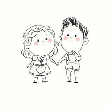 一组小清新的简笔画，超赞的临摹素材，真是藏不住的可爱萌啊