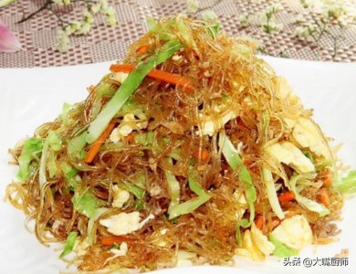 ​炒粉条很简单，教你3个小技巧，粉条不坨不碎不粘锅，爽滑还入味