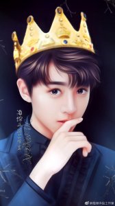 ​「TFBOYS」「分享」171015 王俊凯手绘来袭 犹如画里走出的王子