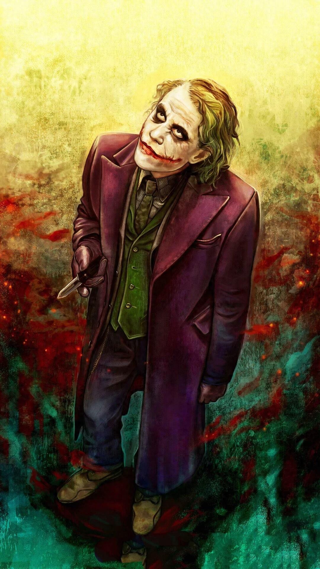 没有人想成为小丑，只是被生活所迫！希斯莱杰壁纸，最爱小丑！