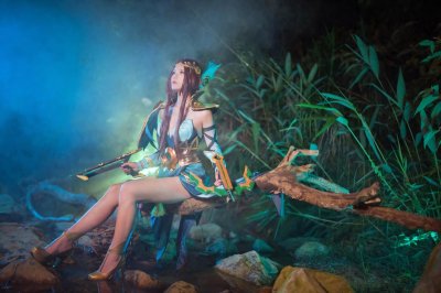 ​王者荣耀COSPLAY正片虞姬真人cosplay高逼真还原 美得不可方物