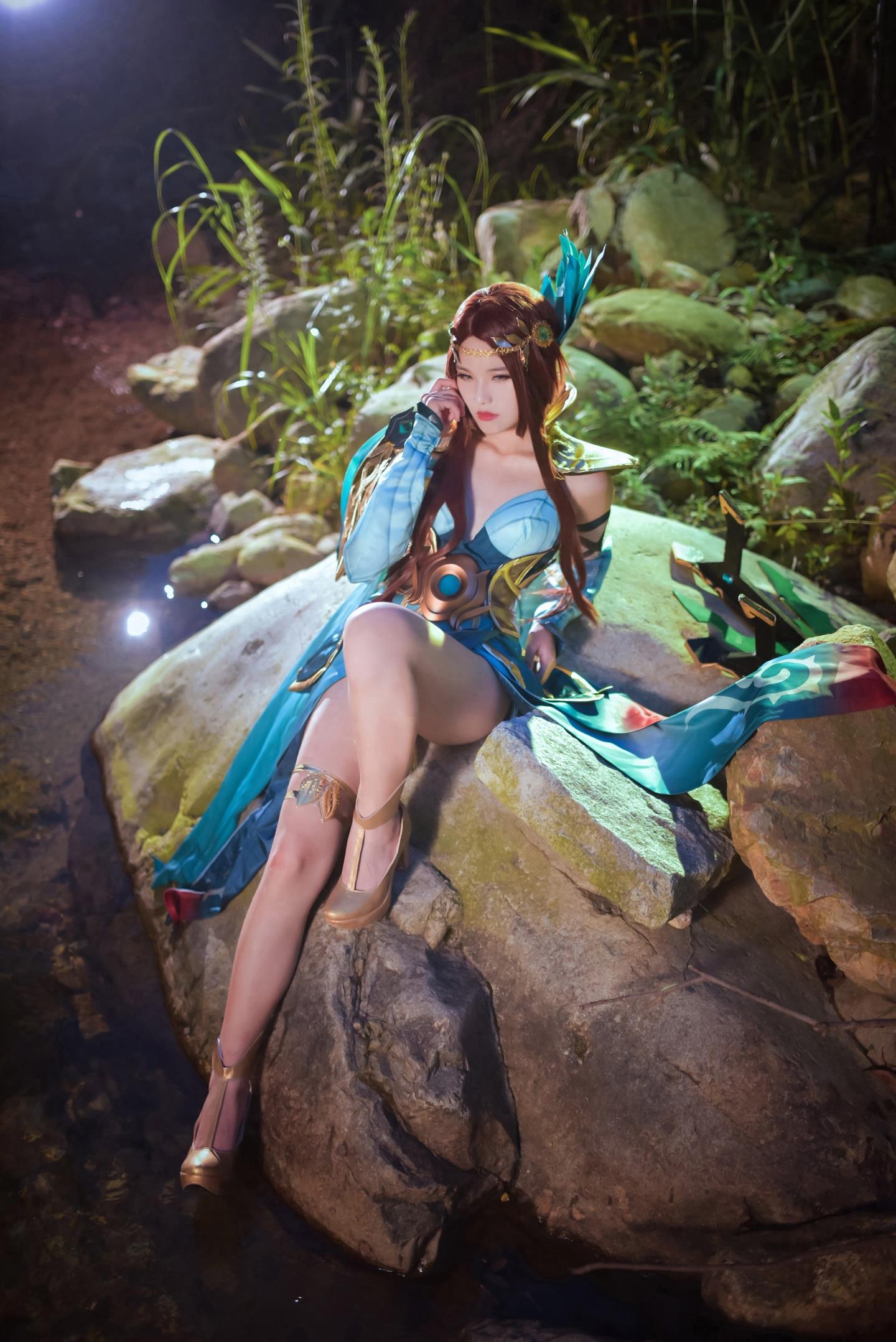 王者荣耀COSPLAY正片虞姬真人cosplay高逼真还原 美得不可方物