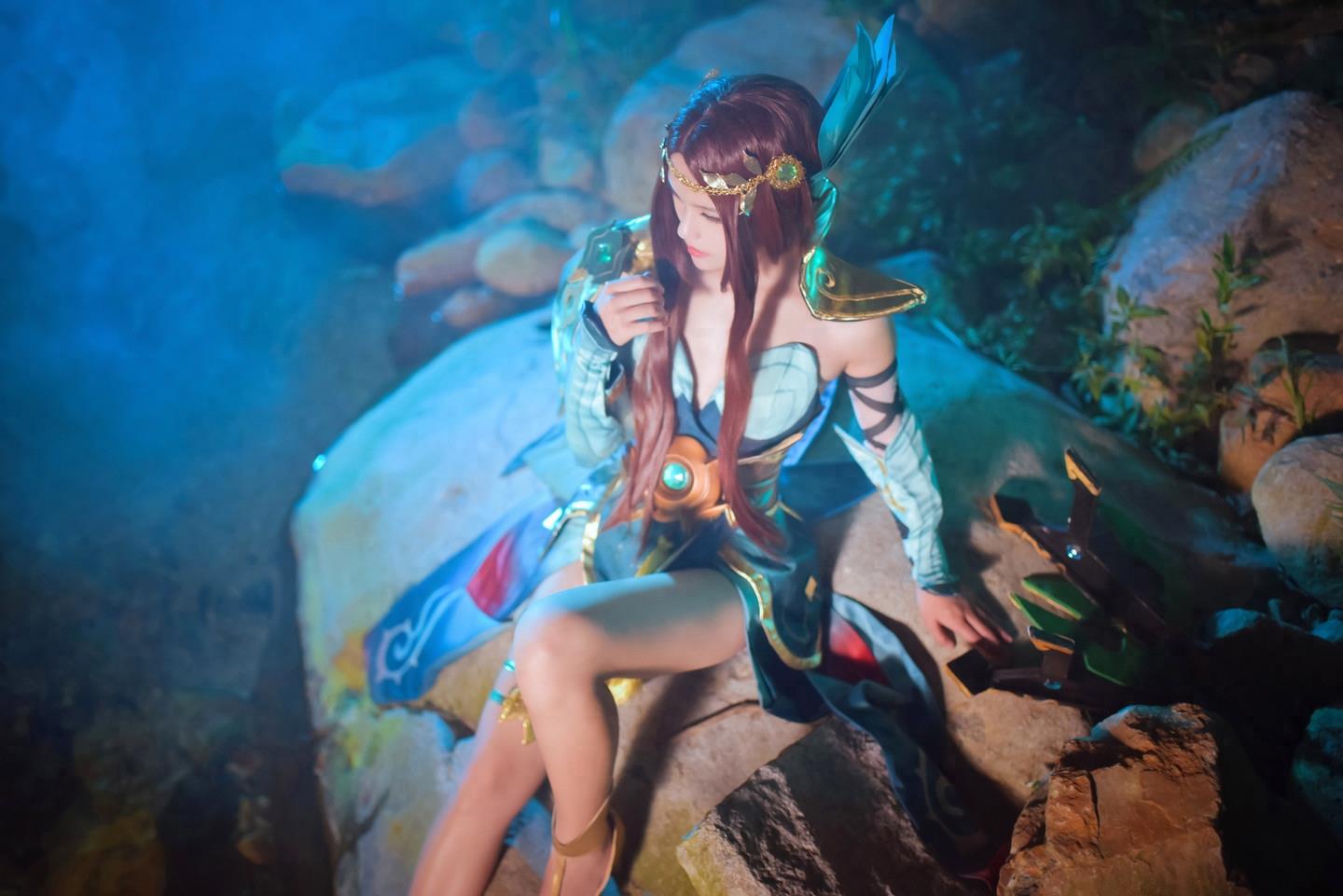 王者荣耀COSPLAY正片虞姬真人cosplay高逼真还原 美得不可方物