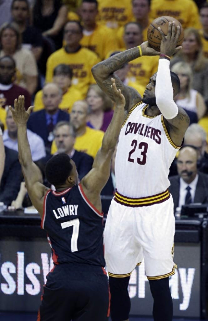 篮球——NBA东部决赛第五场：骑士大胜猛龙