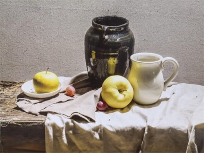 ​素描静物罐子步骤示范