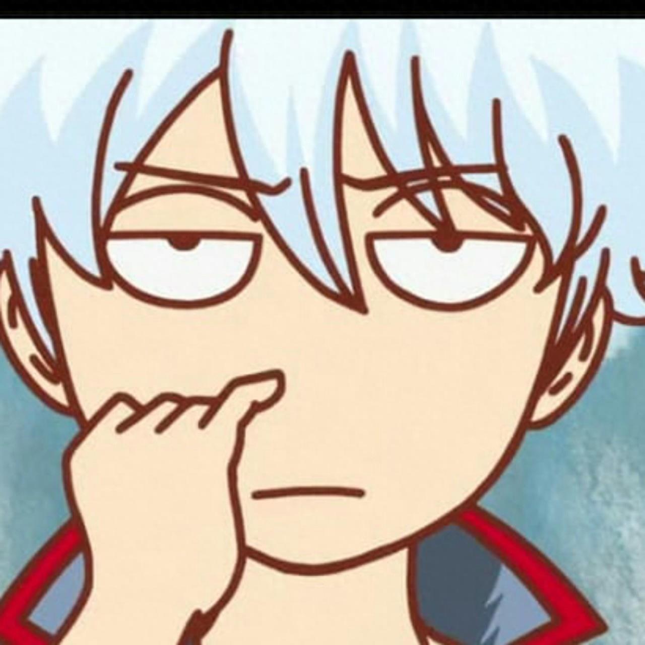 银魂银时可爱无水印男生动漫头像