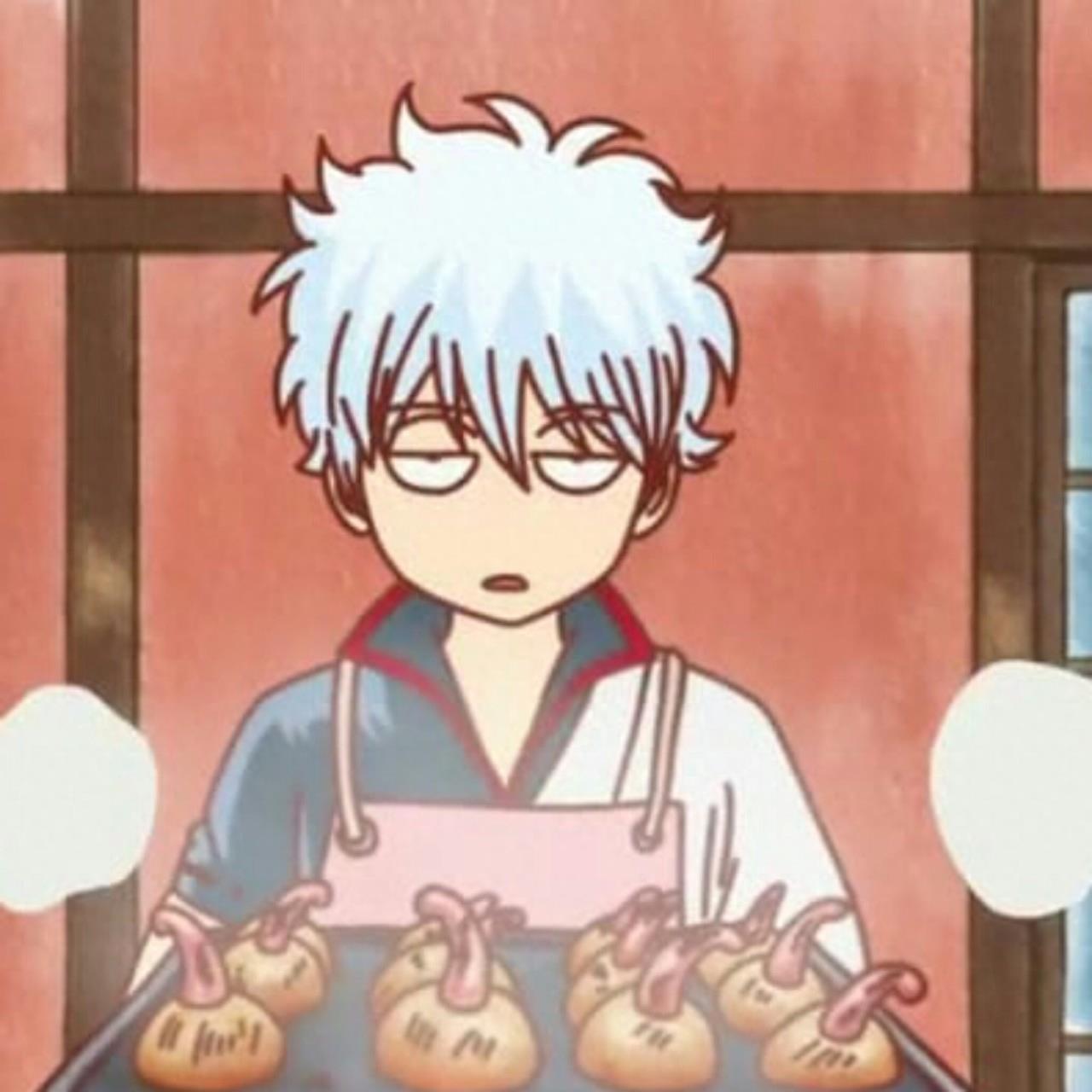 银魂银时可爱无水印男生动漫头像