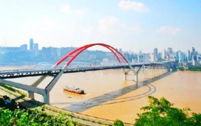 ​靓丽的菜园坝长江大桥你是重庆桥都的代表作