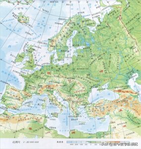 ​欧洲各国地形图
