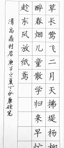 ​全国硬笔书法一等奖获得者丁永康作品欣赏