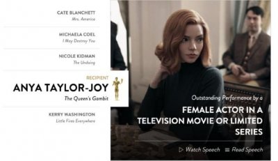 ​安雅再夺最佳女主，穿蕾丝深V长裙超惊艳，网友：美成教科书