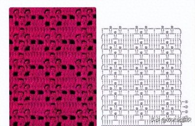 ​50款特色钩针花样图解，钩围巾或者衣物，都可以用得到