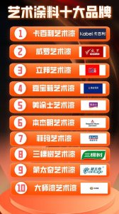 ​2024年最新的进口艺术涂料十大品牌排名有那些？