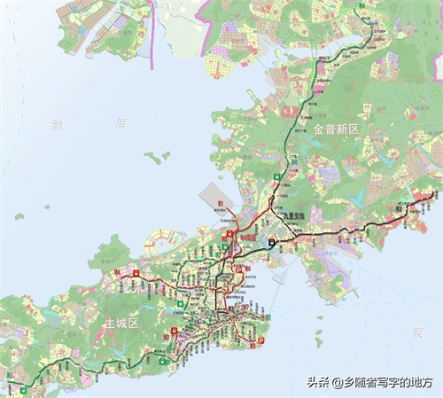 高清!辽宁省大连市城市总体规划图,大连人收藏了。