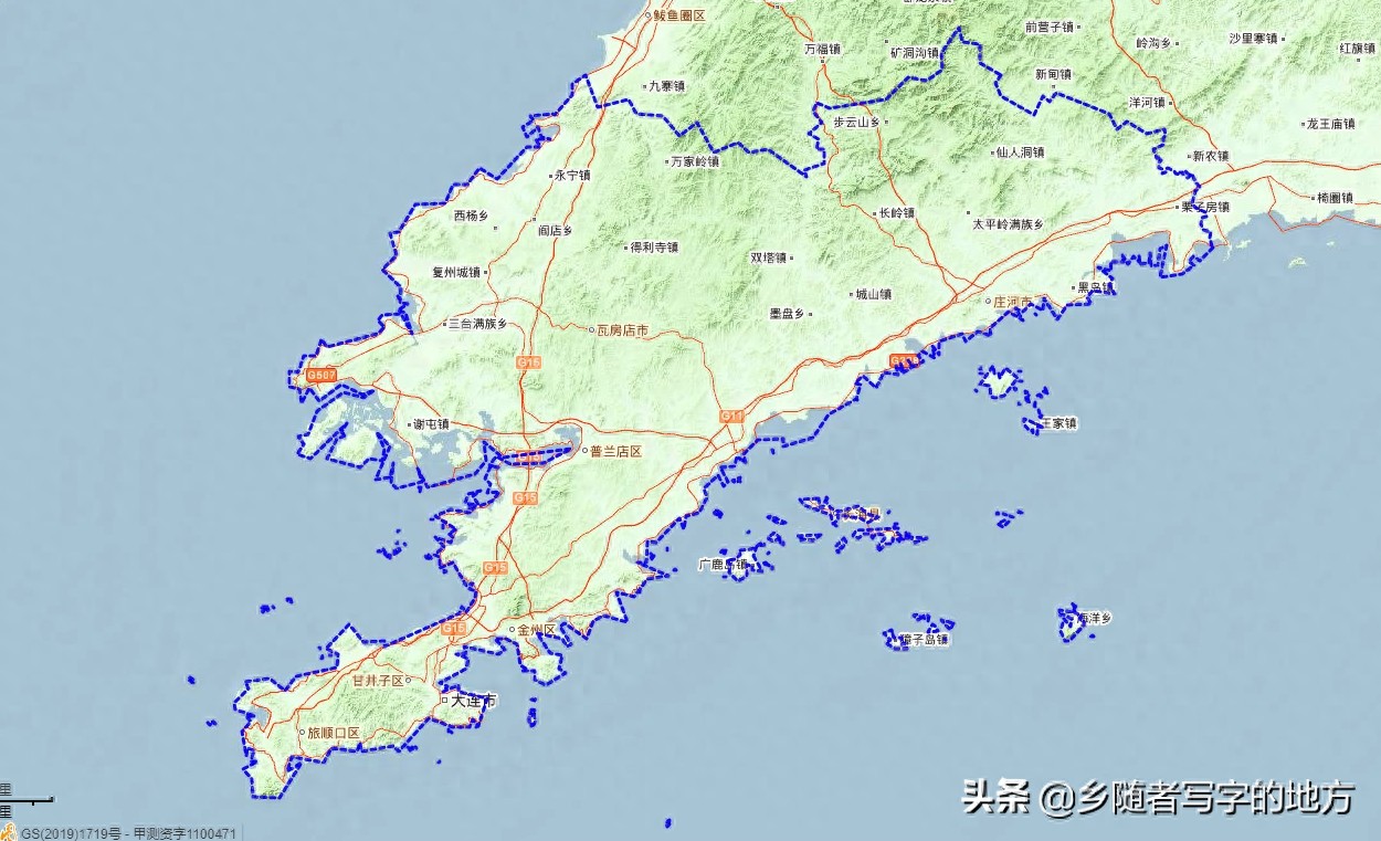 高清!辽宁省大连市城市总体规划图,大连人收藏了。