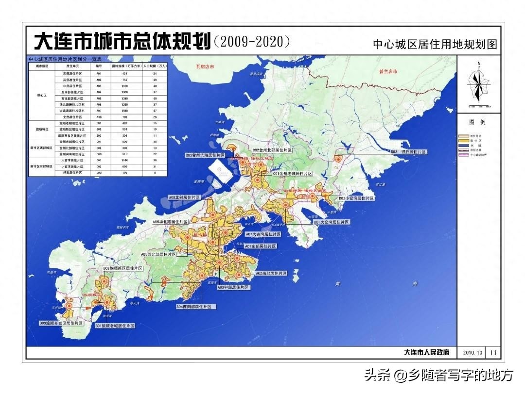 高清!辽宁省大连市城市总体规划图,大连人收藏了。