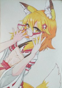 ​水溶彩铅教程，在纸张潮湿的状态下，画出可爱的小狐狸，学浪计划