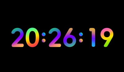 ​我很喜欢这个时钟屏保 美爆了！不知道你们喜欢不喜欢？