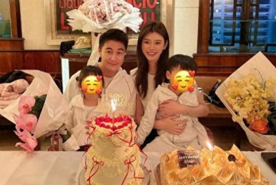 ​何猷君为奚梦瑶庆祝36岁生日 相差6岁的姐弟恋好甜蜜 一双儿女抢镜