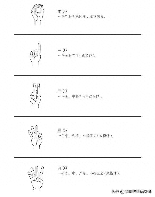 中国手语基础教程。请收藏我吧