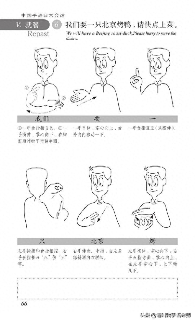 中国手语基础教程。请收藏我吧