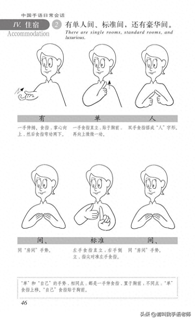 中国手语基础教程。请收藏我吧