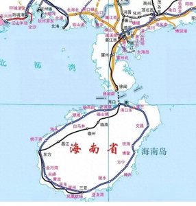 分步走,湛江至海口高铁跨海段暂定海渡方式,跨海大桥为终级方案